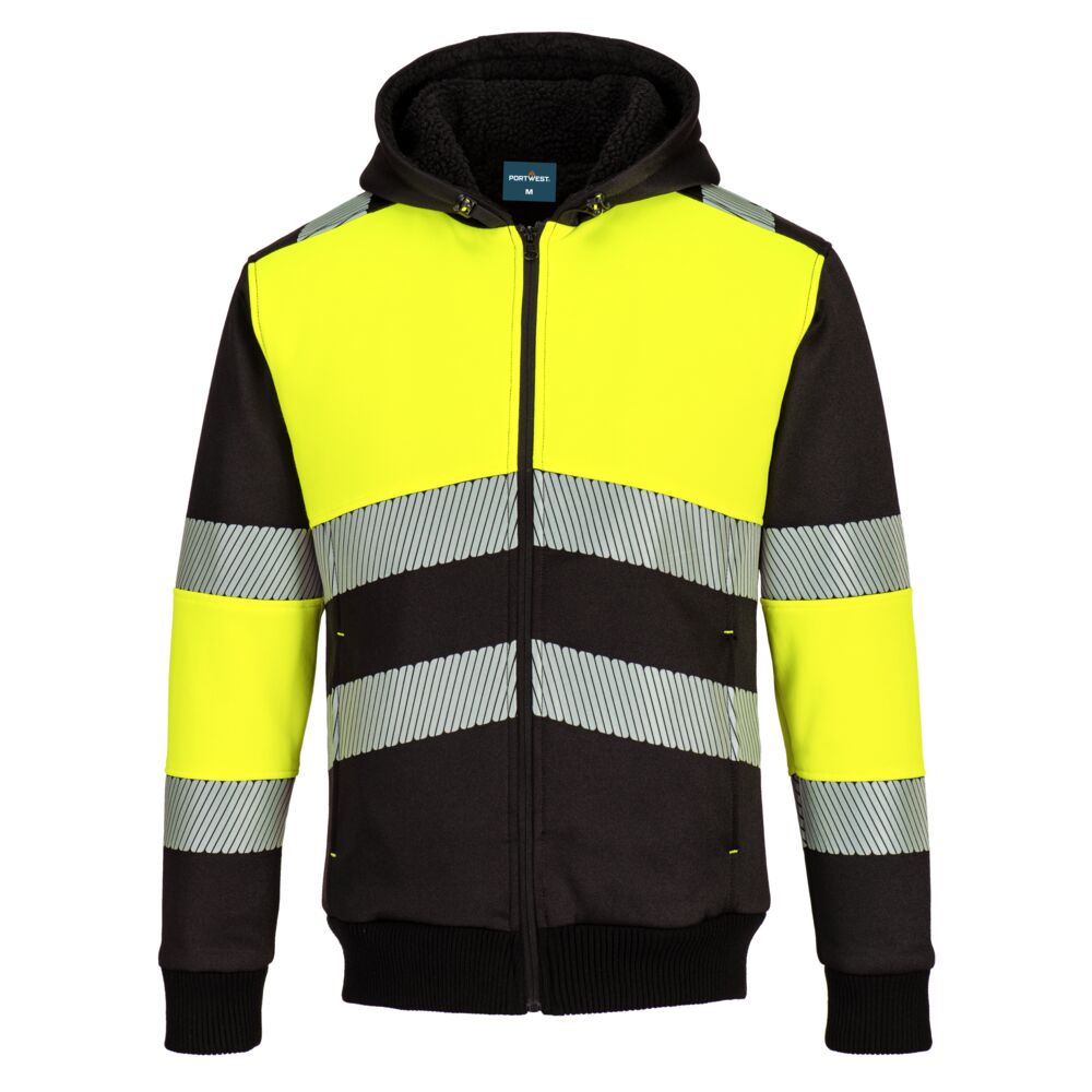 PW377 - PW3 Zipped Class 1 Winter Hoodie med dragkedja